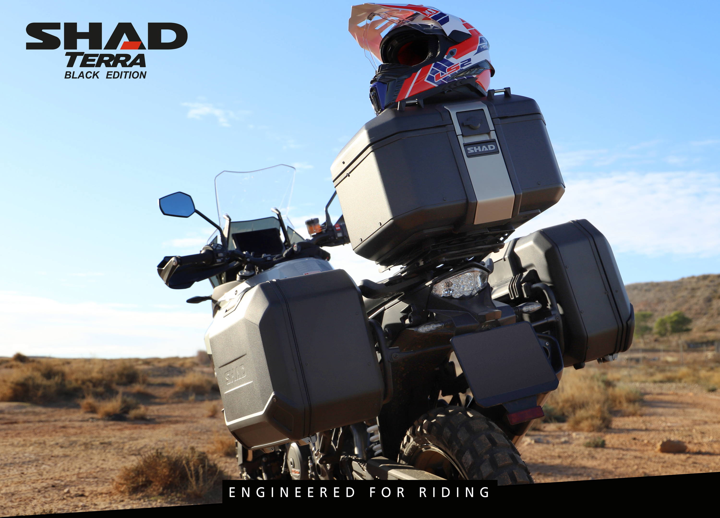 Top case moto SHAD TR37 TERRA Aluminium 37 litres - Streetmotorbike