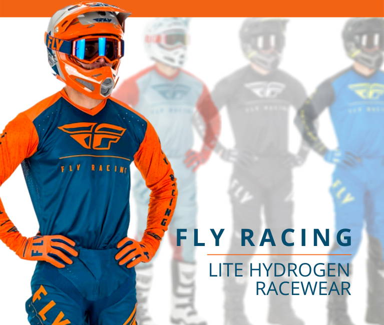 Fly Racing Lite Hydrogen Mens MX Offroad Pants Red/Slate/Navy 