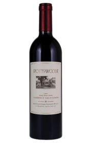 A bottle of Spottswoode Cabernet Sauvignon wine.