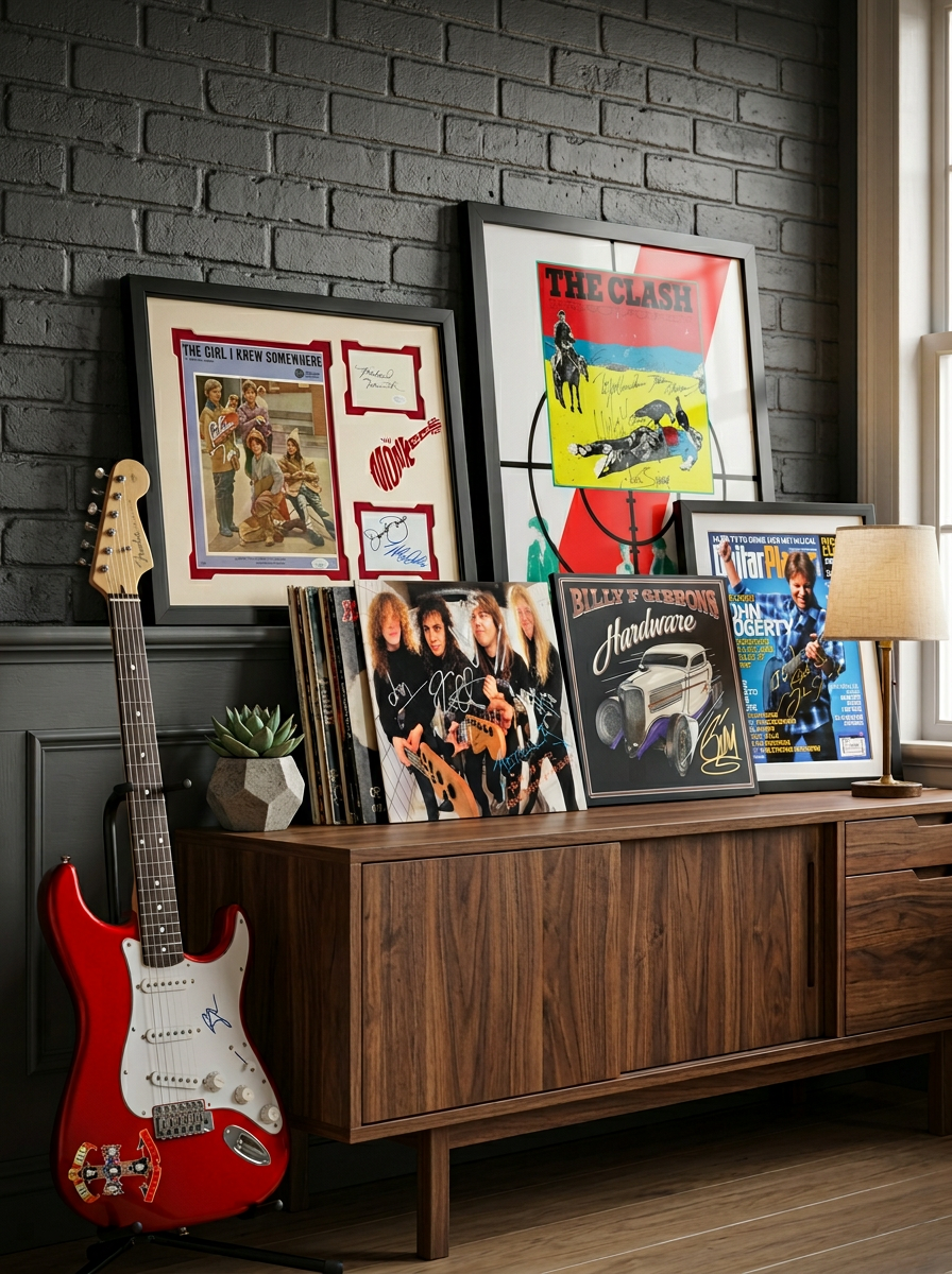 Signed Rock Music Collectibles