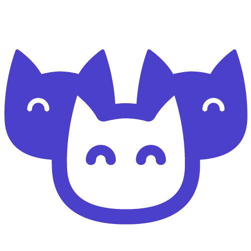 Multiple cat head icon