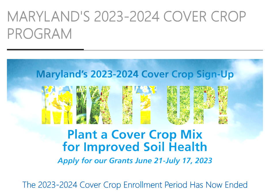 MD Cover Crop Program