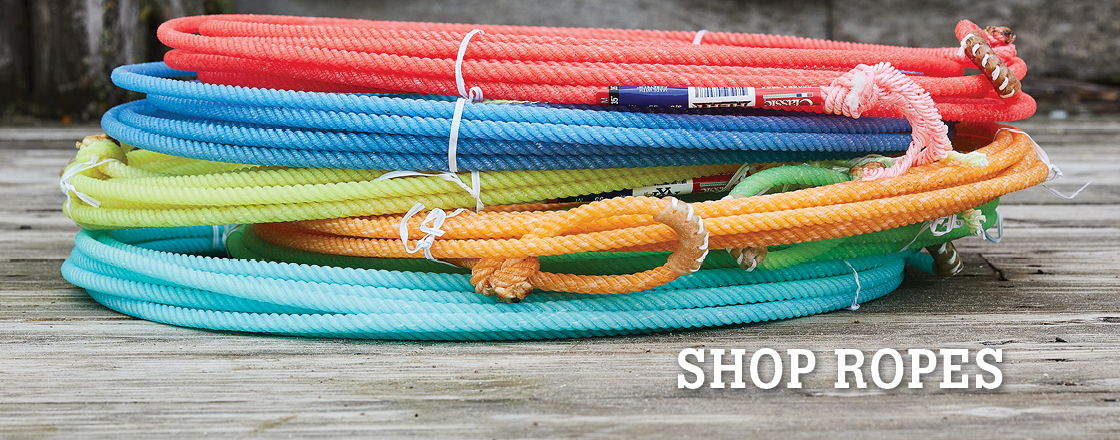 Colorful ropes stacked together with the text 