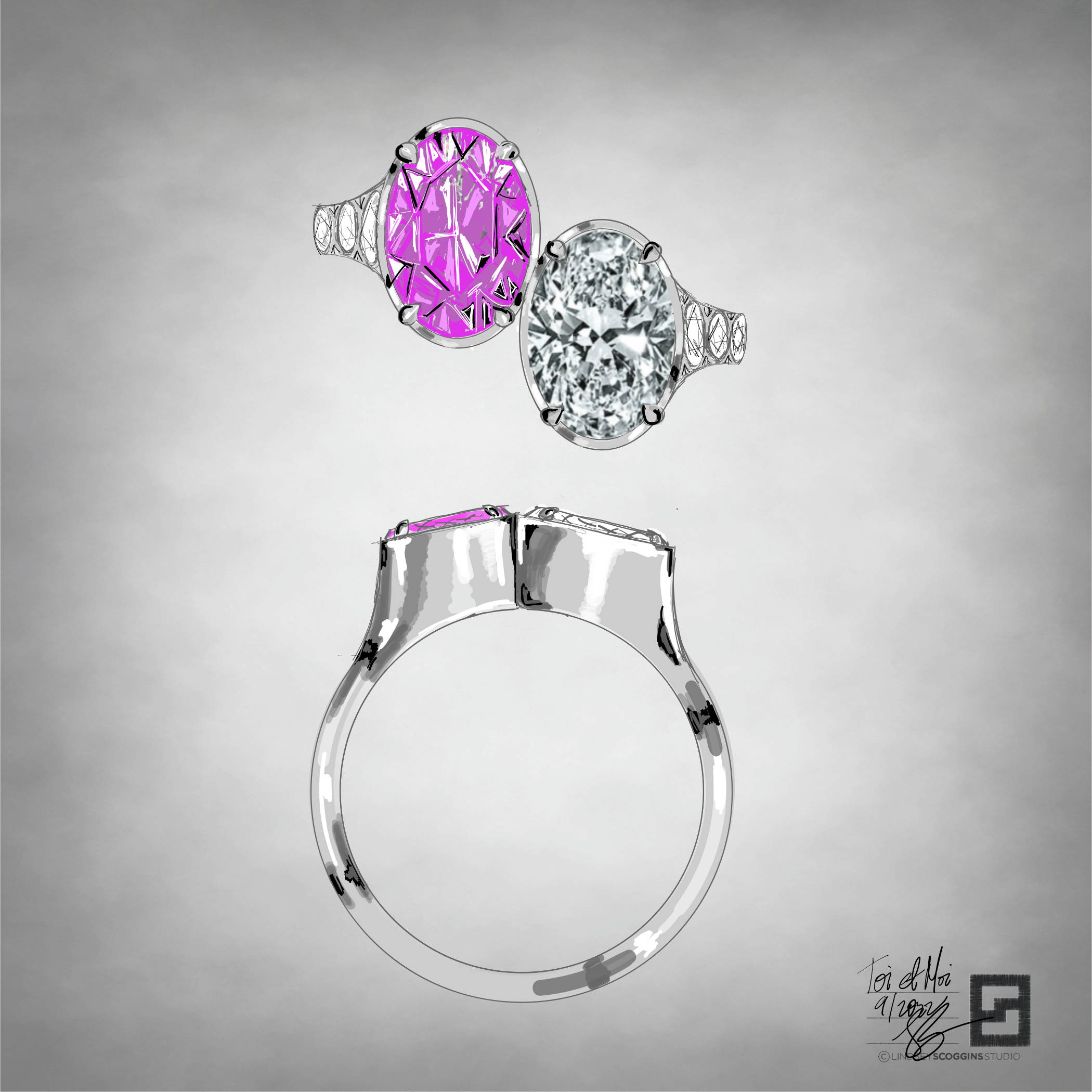 luxury engagement ring customization design