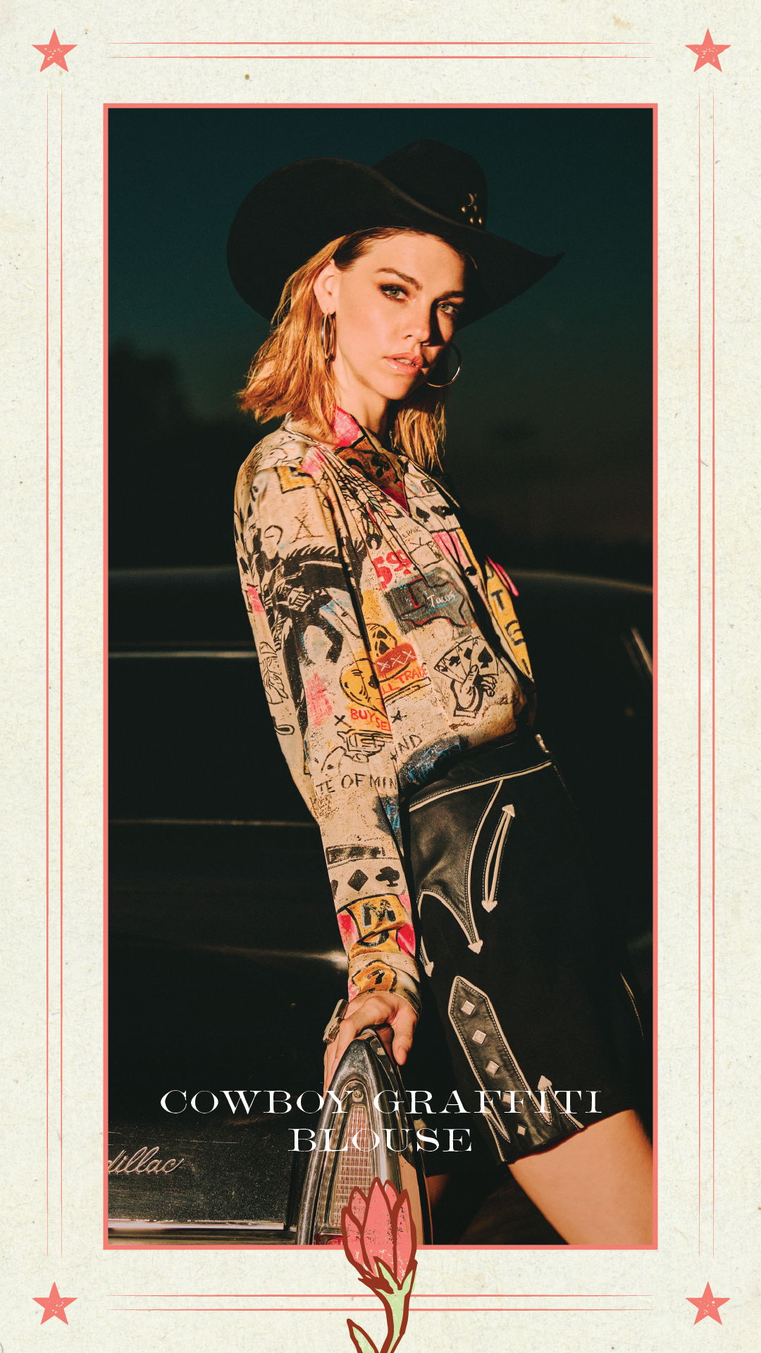 Mother's Day Gift Guide, Cowboy Graffiti Blouse