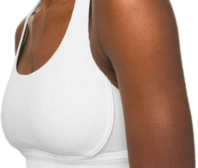 Fila Women's white sports bra Small padded but not removeable