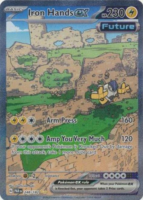 Iron Hands EX Pokemon card with 230 HP and two powerful attacks.