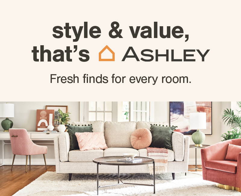 style & value that's ashley - fresh finds for every room