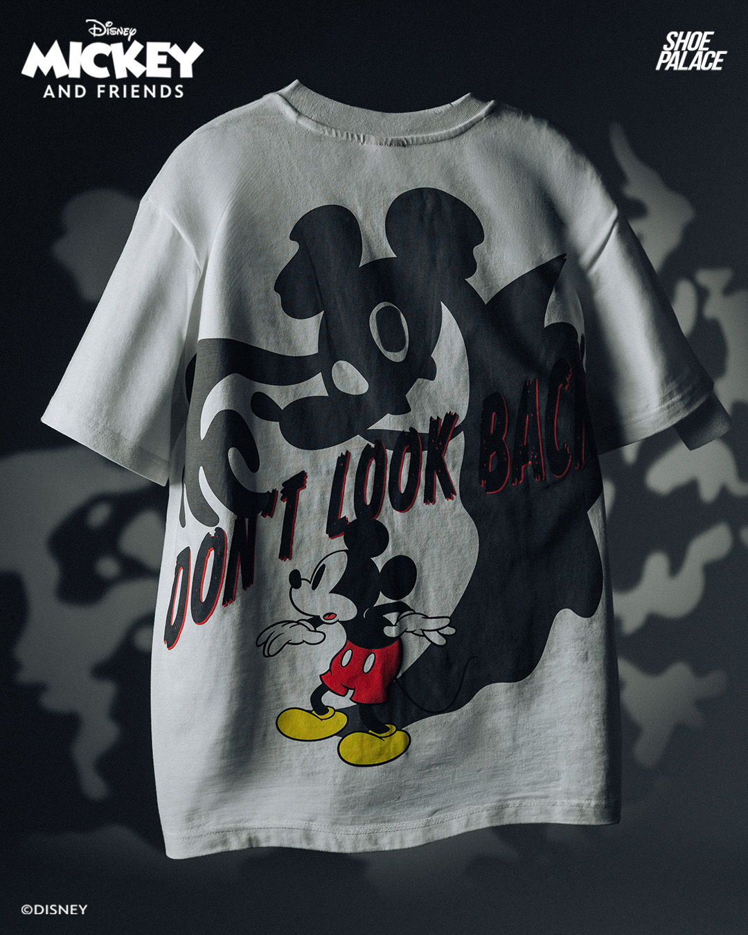 Gray t-shirt featuring Mickey Mouse with 