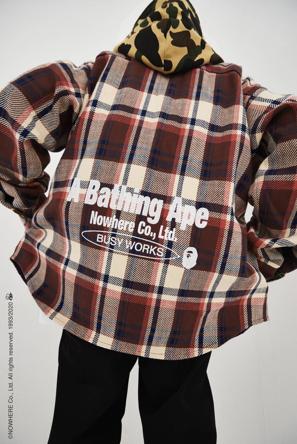 【BAPE】20AW RELAXED STA PATTERN ZIPHOODIE