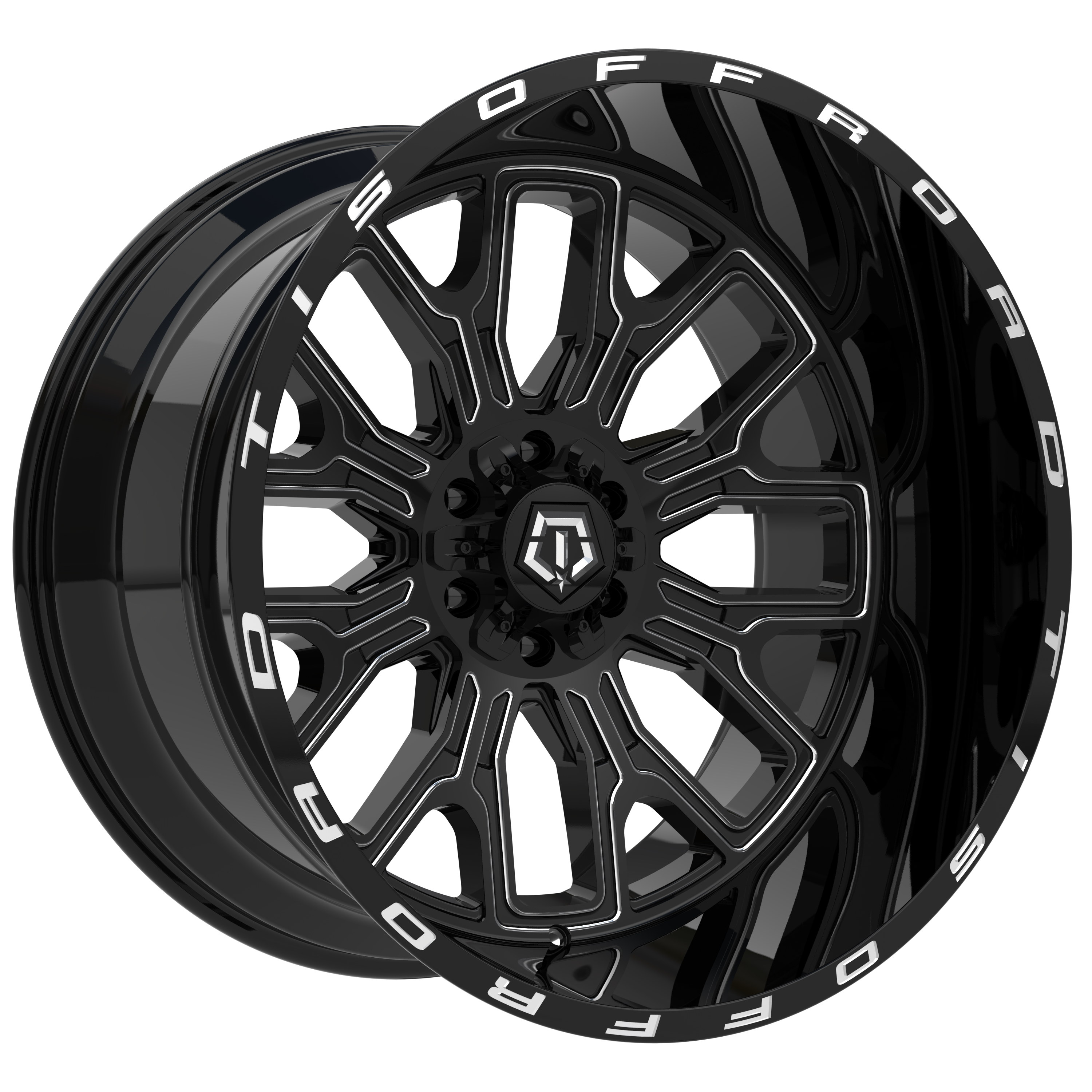 TIS560 Black Milled Wheel