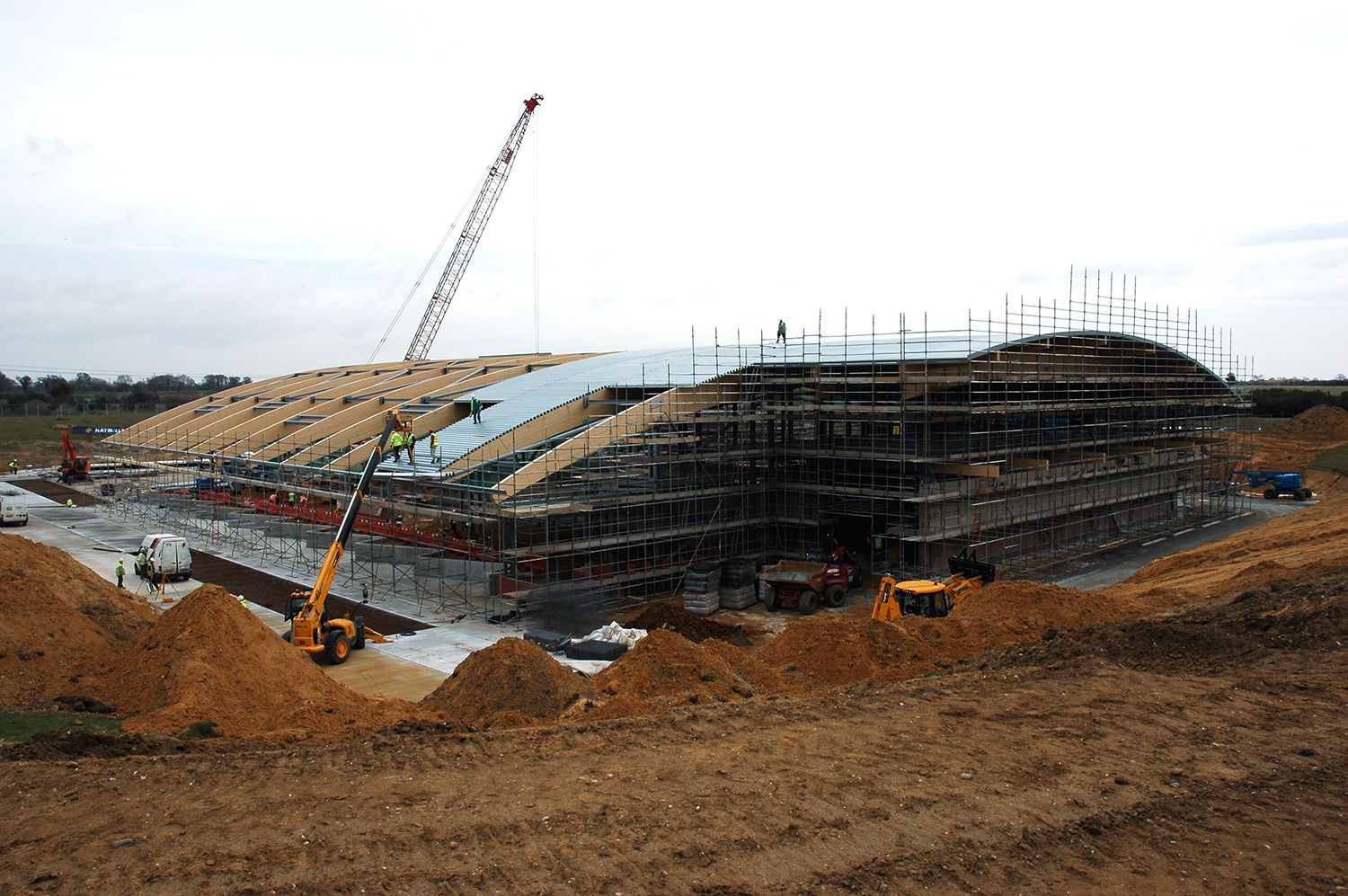 Adnams Distribution Centre in construction.