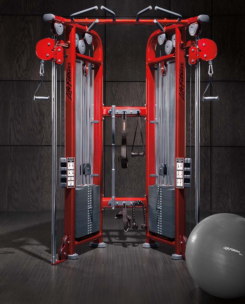 Commercial Home Gym - Smith Machine w/ Twin Cross Cables & Built-in 2*