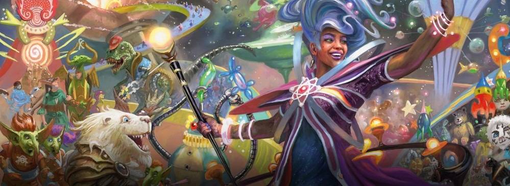 mtg card that turns creatures into lands Nocturno of Myra's Marvels [Unfinity] main image 0