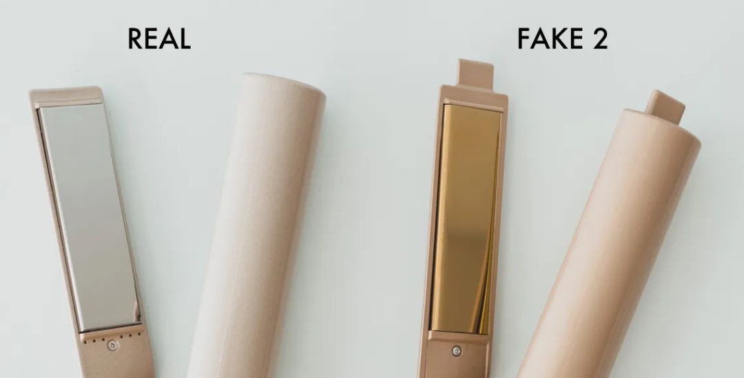 Barrel comparison of a real and a fake TYME Iron