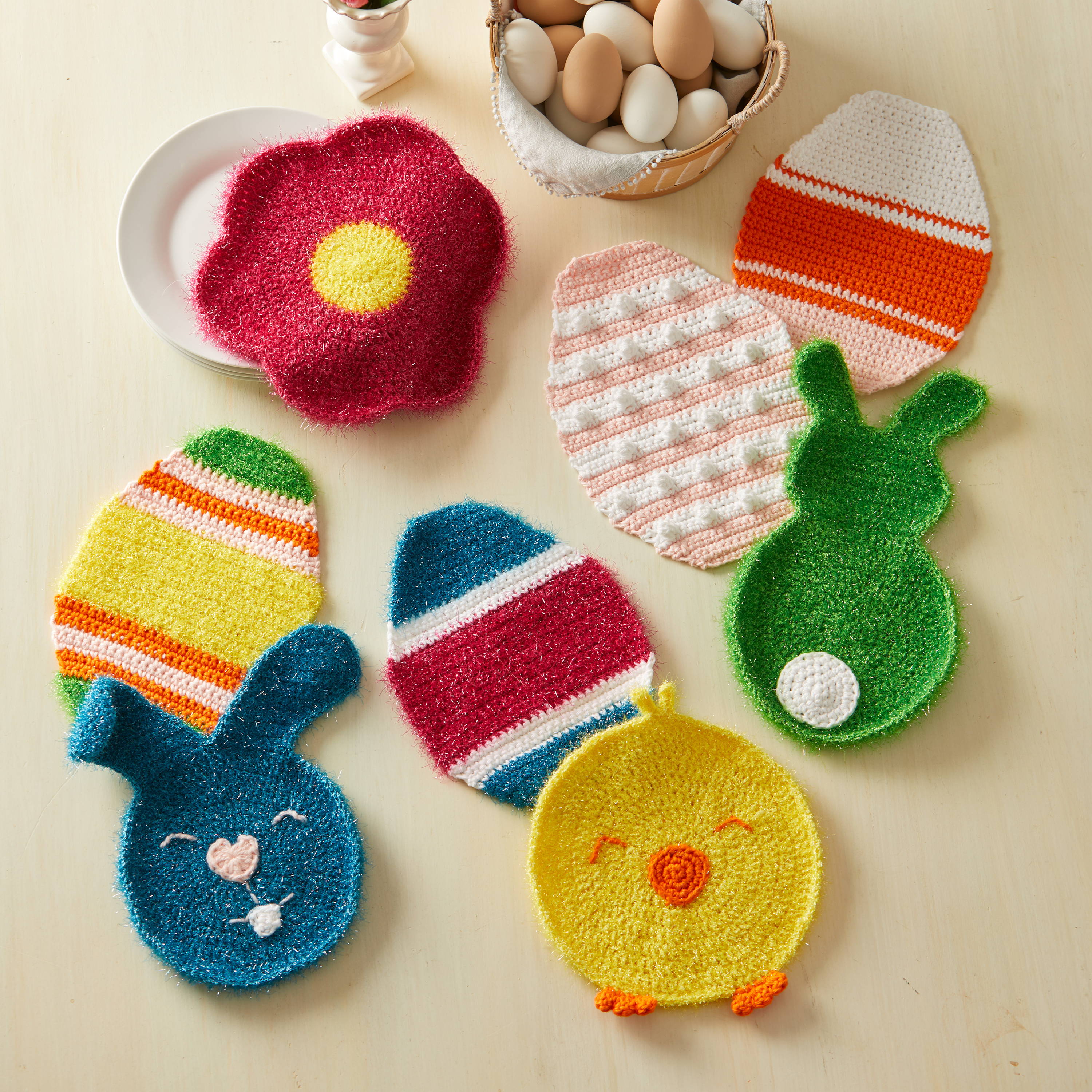 Herrschners Easter Scrubbies Crochet Kit