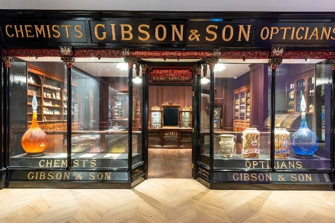 Mr Gibson's Pharmacy in the Medicine and Treatments gallery © Science Museum Group