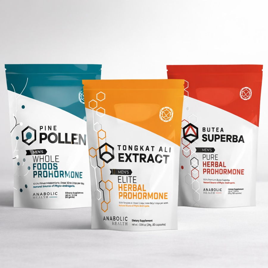 Male Hormonal Bundle — Pine Pollen + Tongkat Ali + Butea Superba