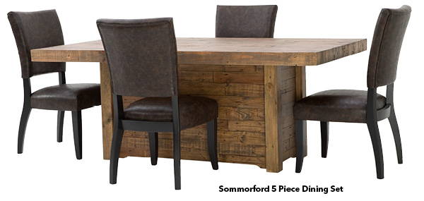 Sommorford 5 Piece Dining Set