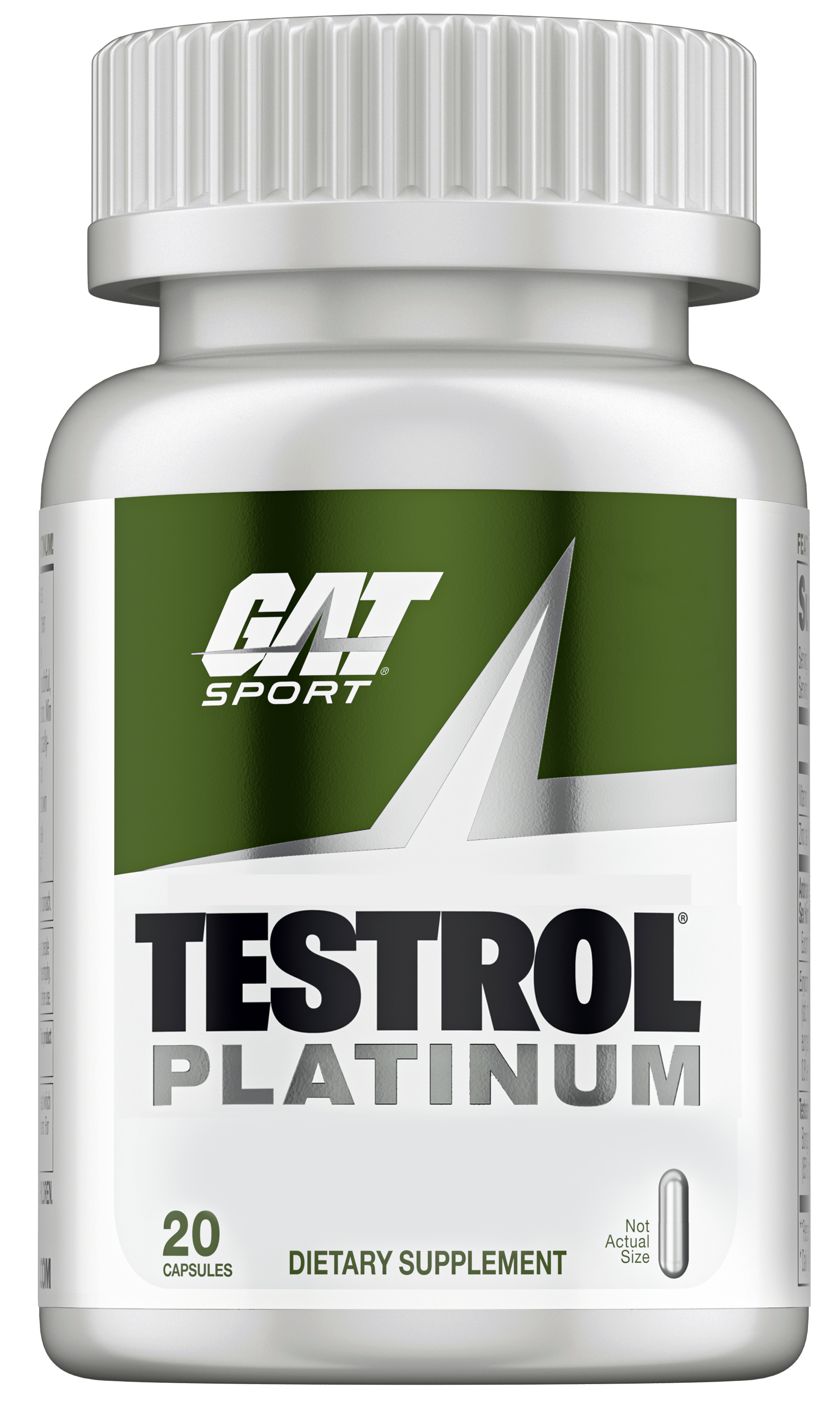 GAT Sport - Testrol Platinum 20 Caps Bottle