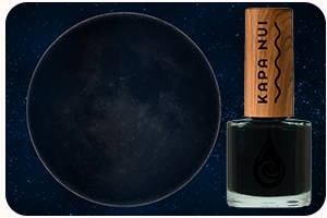 new moon non toxic nail polish next to the new moon