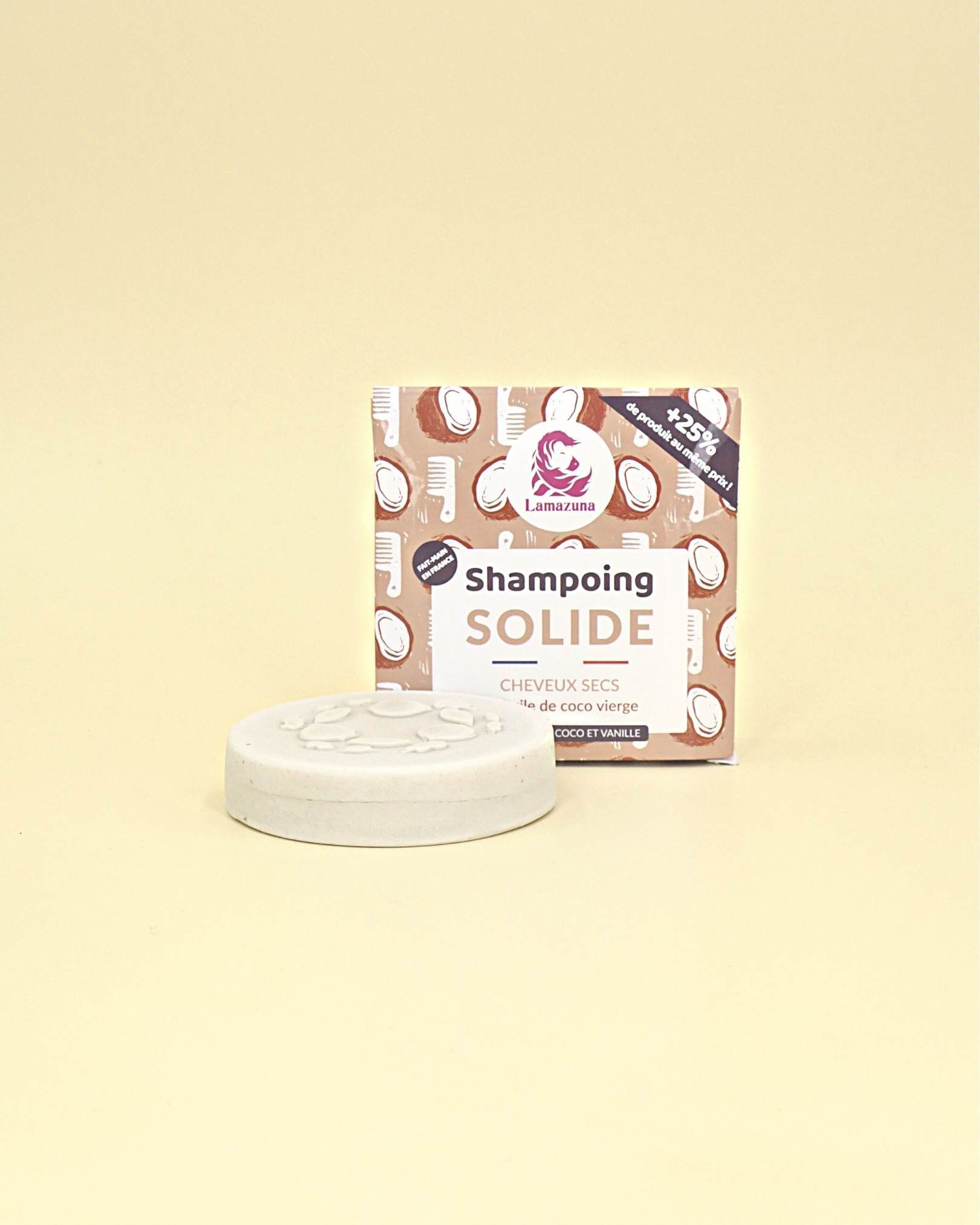 Shampoing solide - cheveux secs - huile de coco vierge - Lamazuna - The Trust Society
