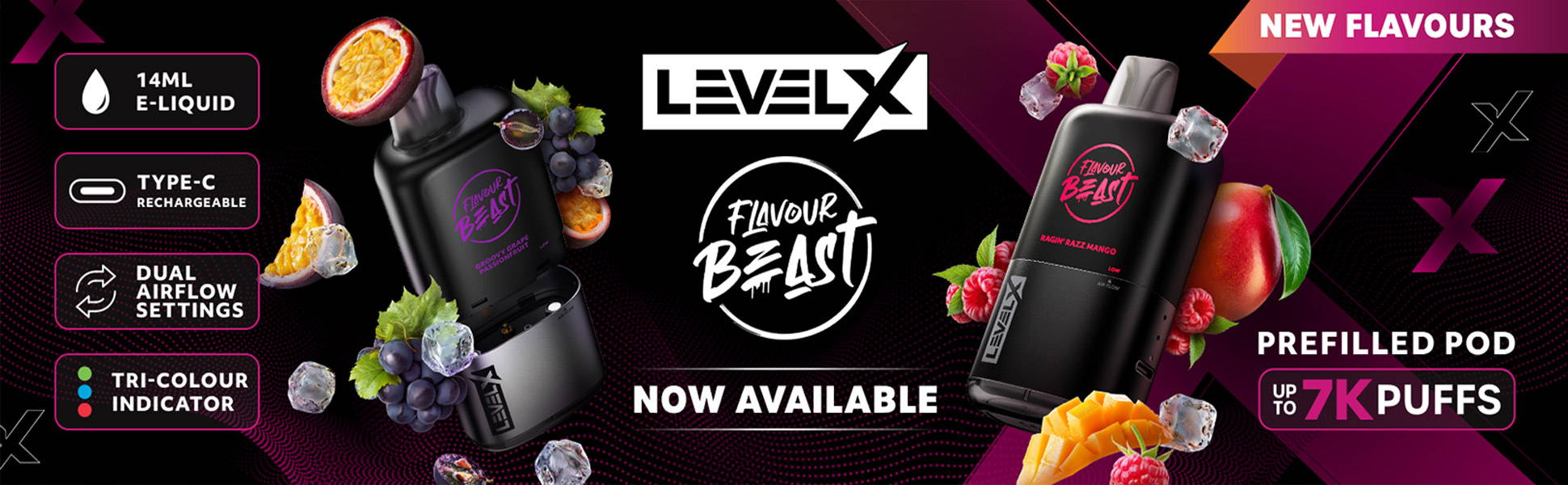LEVEL X FLAVOUR BEAST PODS