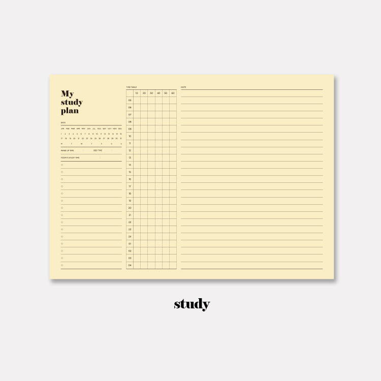 Study - GMZ The memo big scheduler and grid notepad