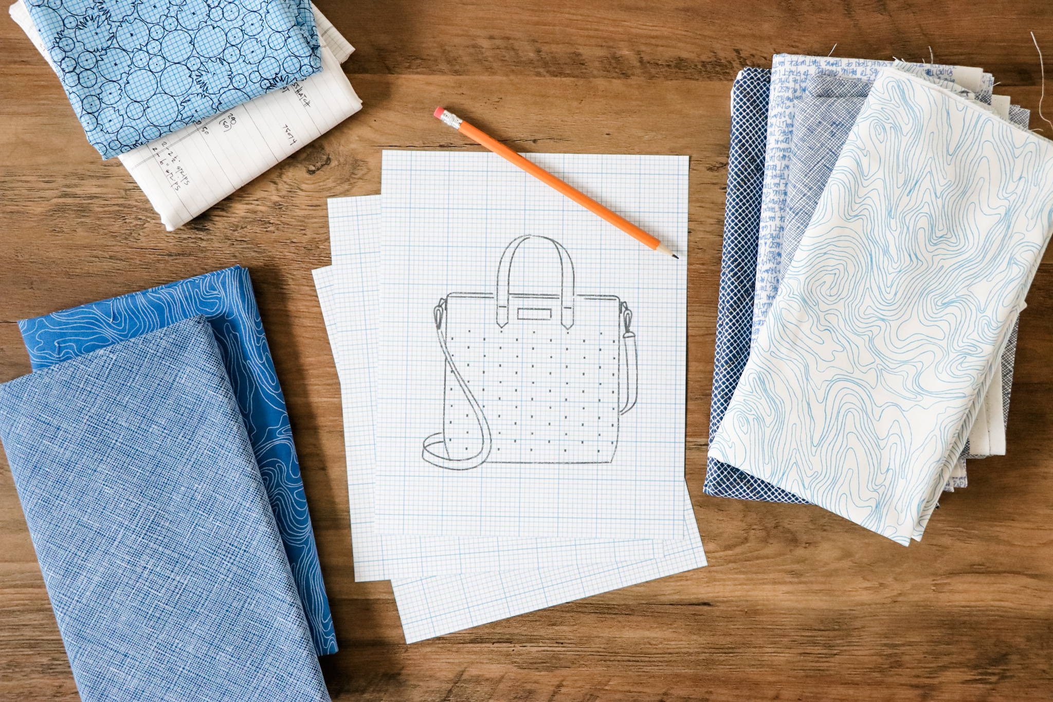 Jessica Barrera Fabric and Workspace