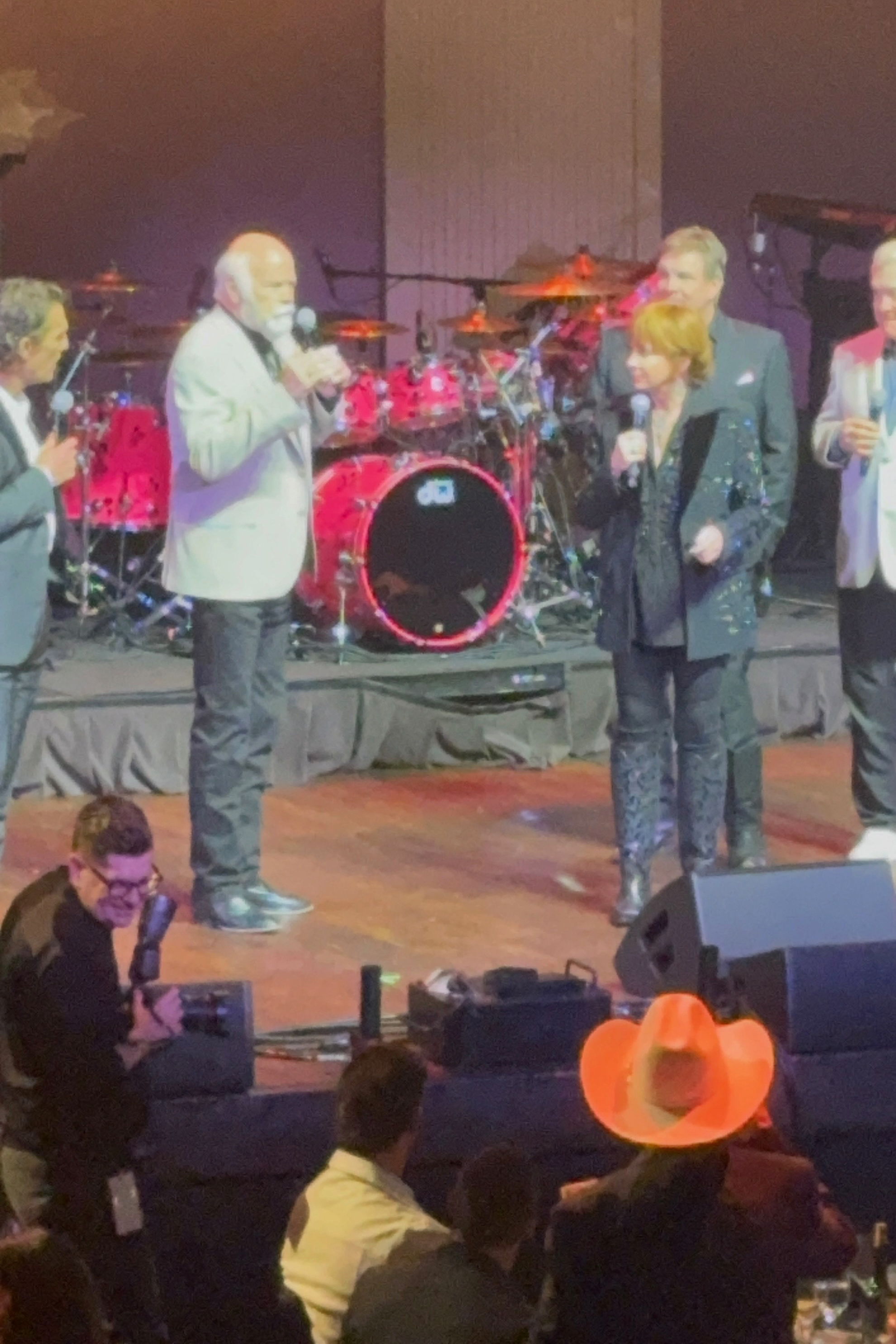 Reba McEntire on stage hosting the 2026 MJ&M Gala Fundraiser