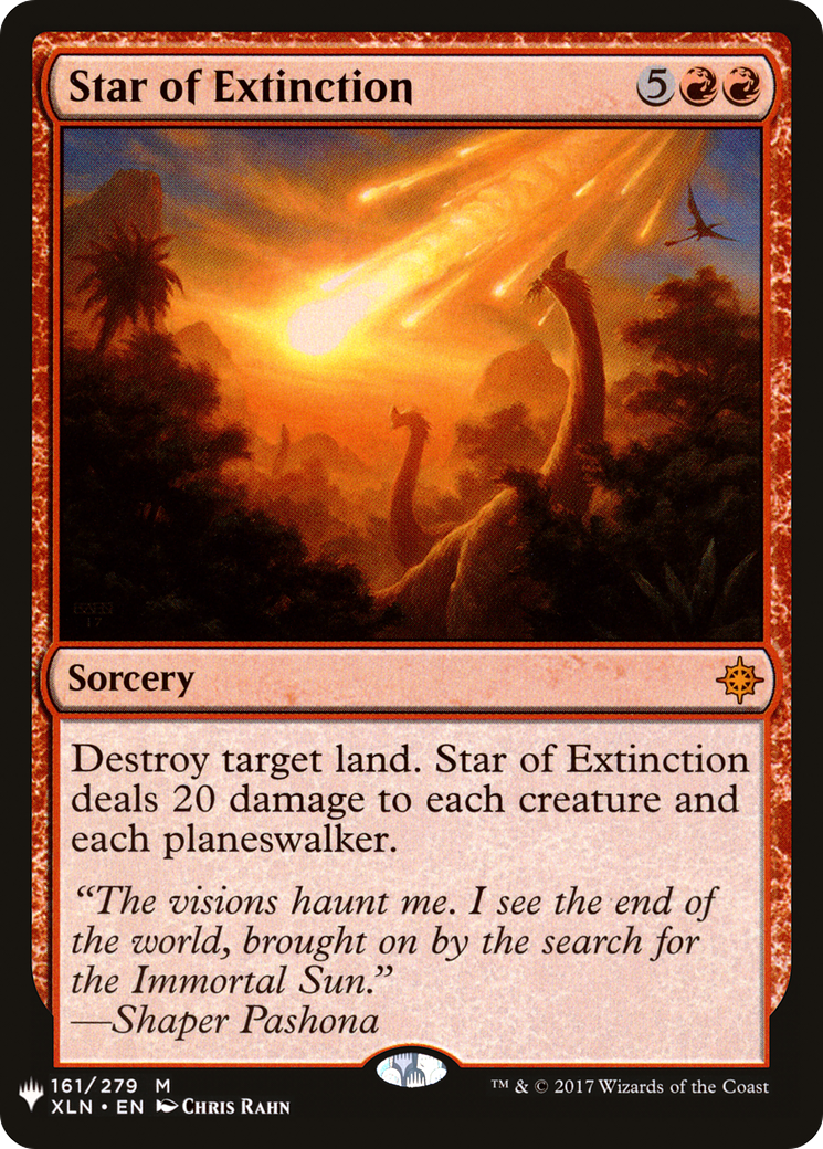 Star of extinction