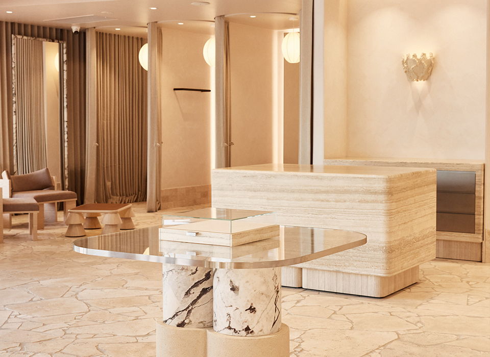 KIVARI Byron Bay Store, Fitting rooms and counters