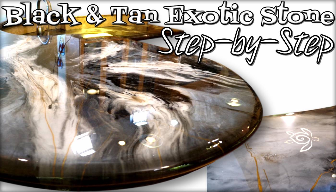 Black & Tan Exotic Stone step by step