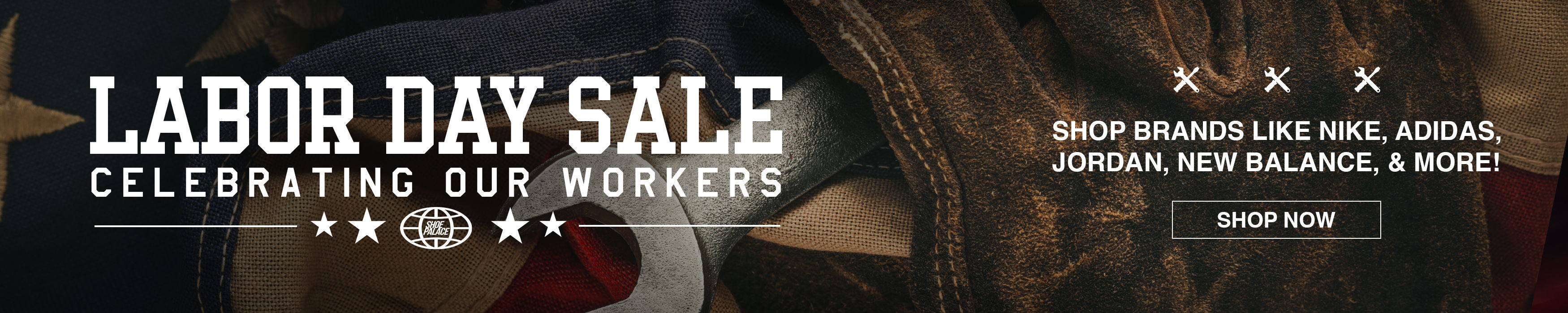 Labor Day sale banner celebrating mothers with promotional details.