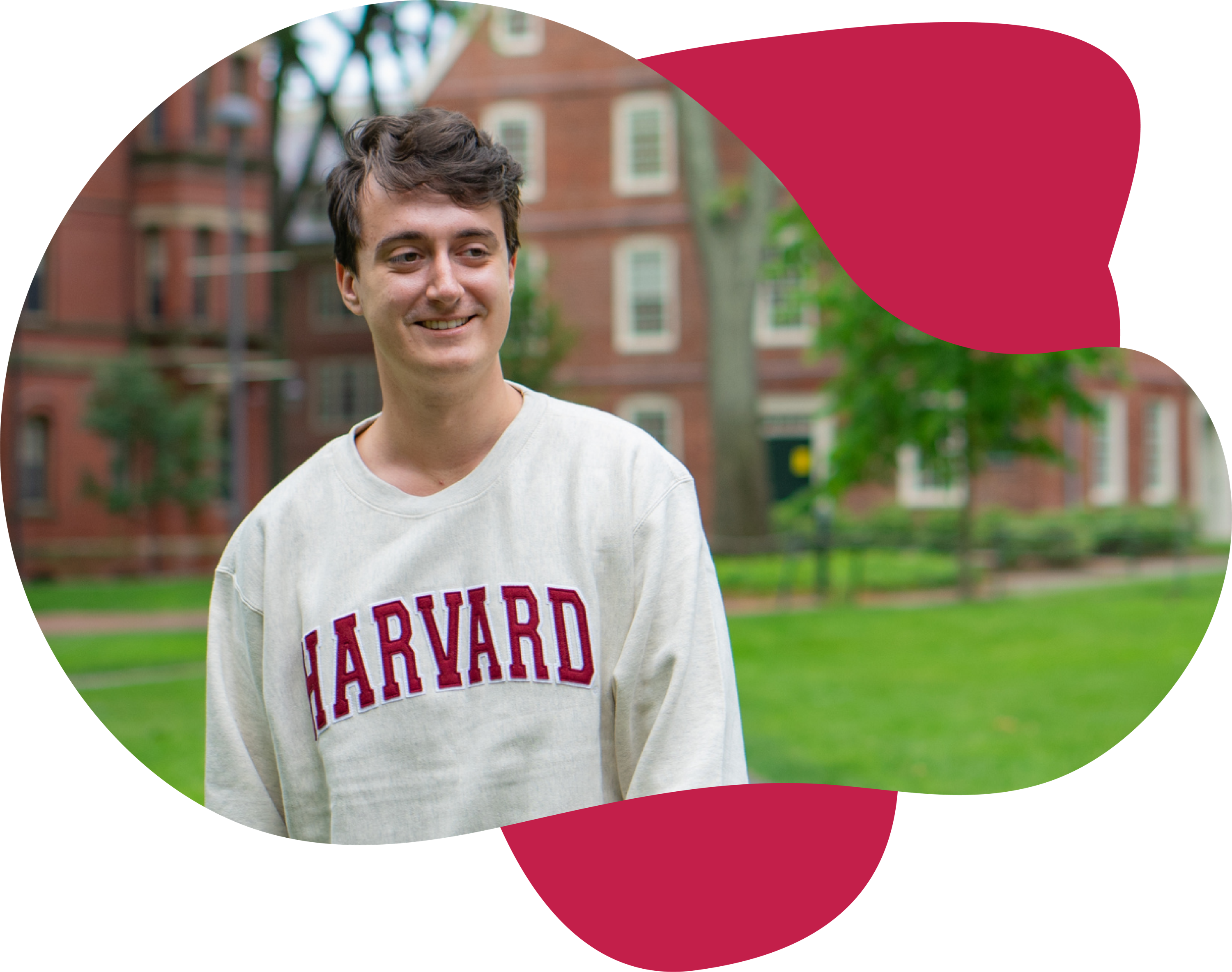 Smiling Harvard Student