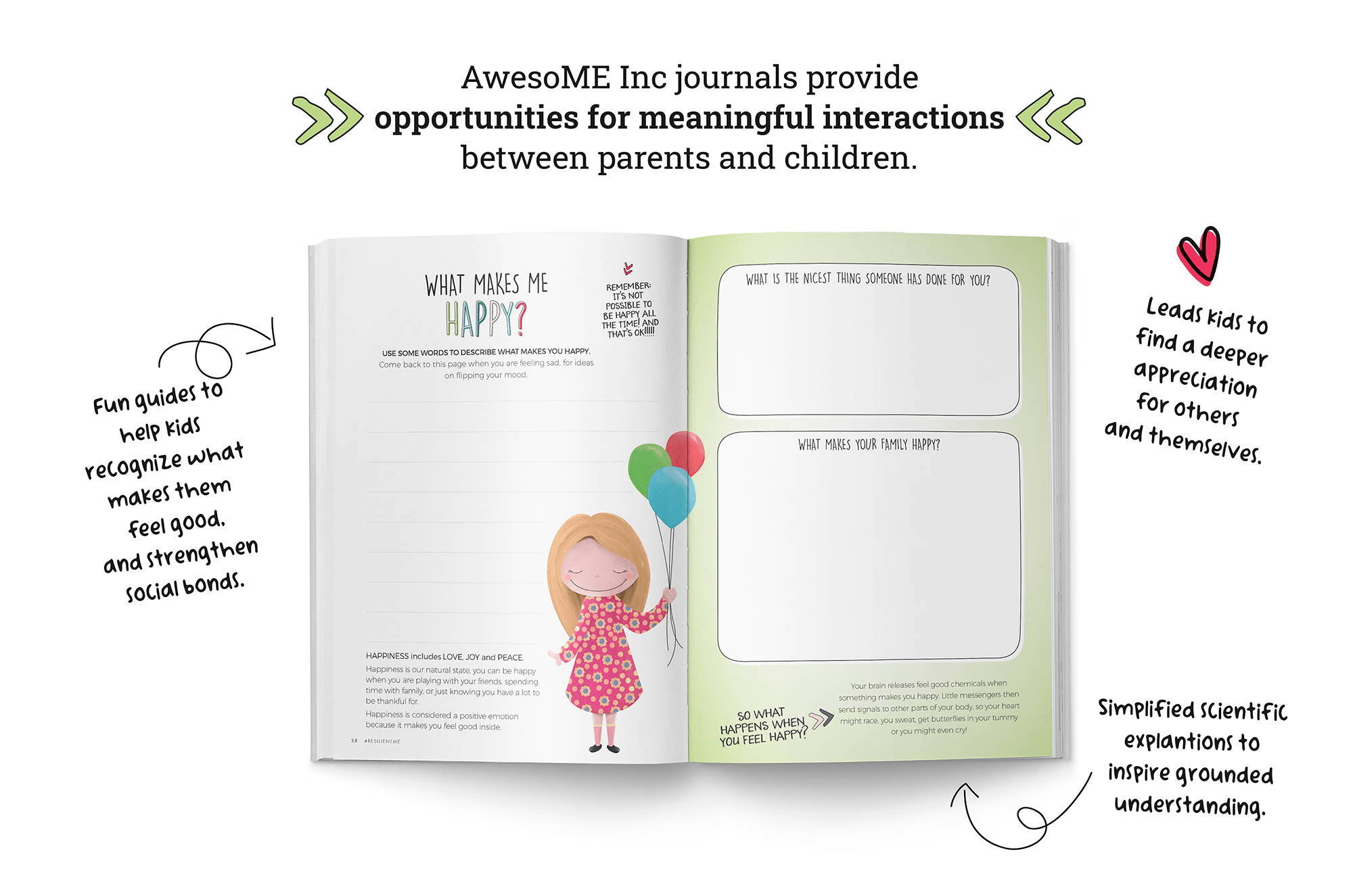 Awesome Inc journals provide opportunities for meaningful interactions between parents and children