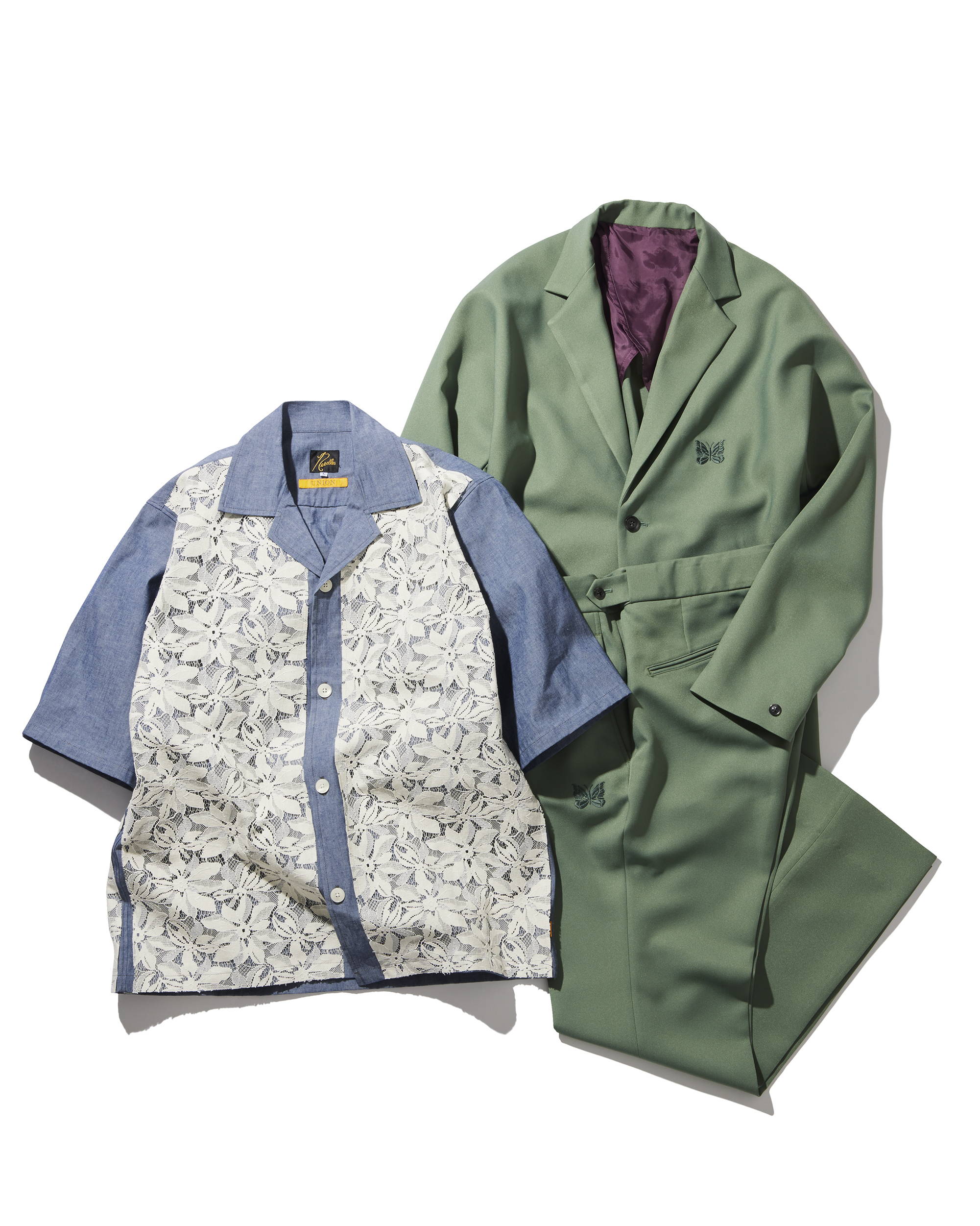 NEEDLES X UNION MILES JACKET & TROUSER / CABANA SHIRT 23SS NEEDLES X UNION MILES JACKET & TROUSER / CABANA SHIRT 23SS