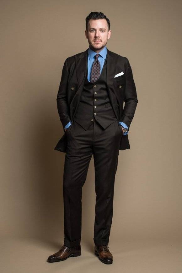mens-brown-three-piece-suit