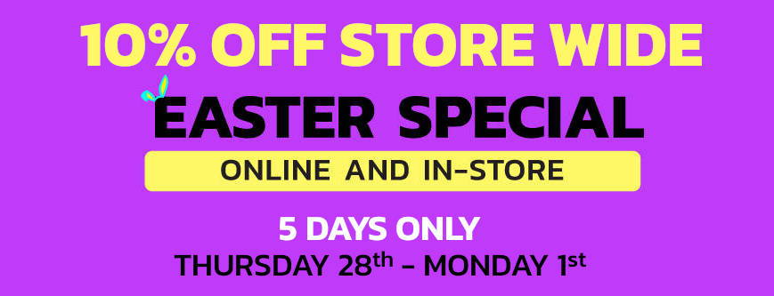 10% Off Store Wide Easter Special - 5 Days Only - Ends 1. April