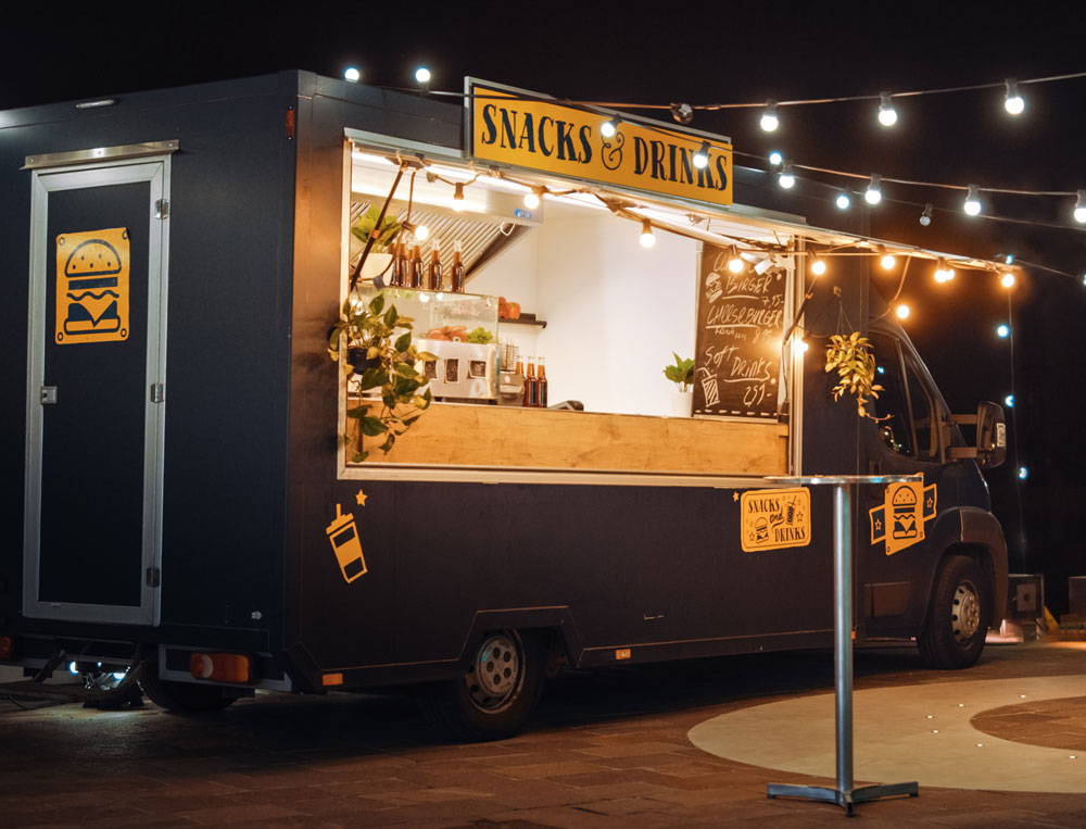 Food truck using the PowerTechCS wireless temperature sensor