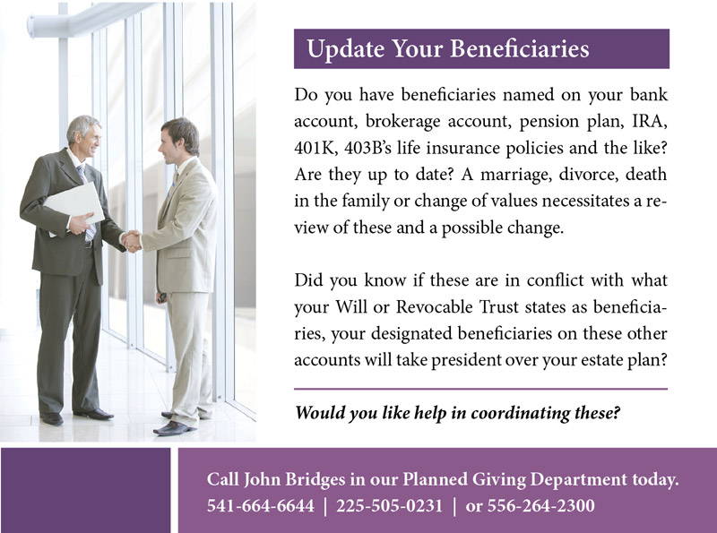 Update Your Beneficiaries