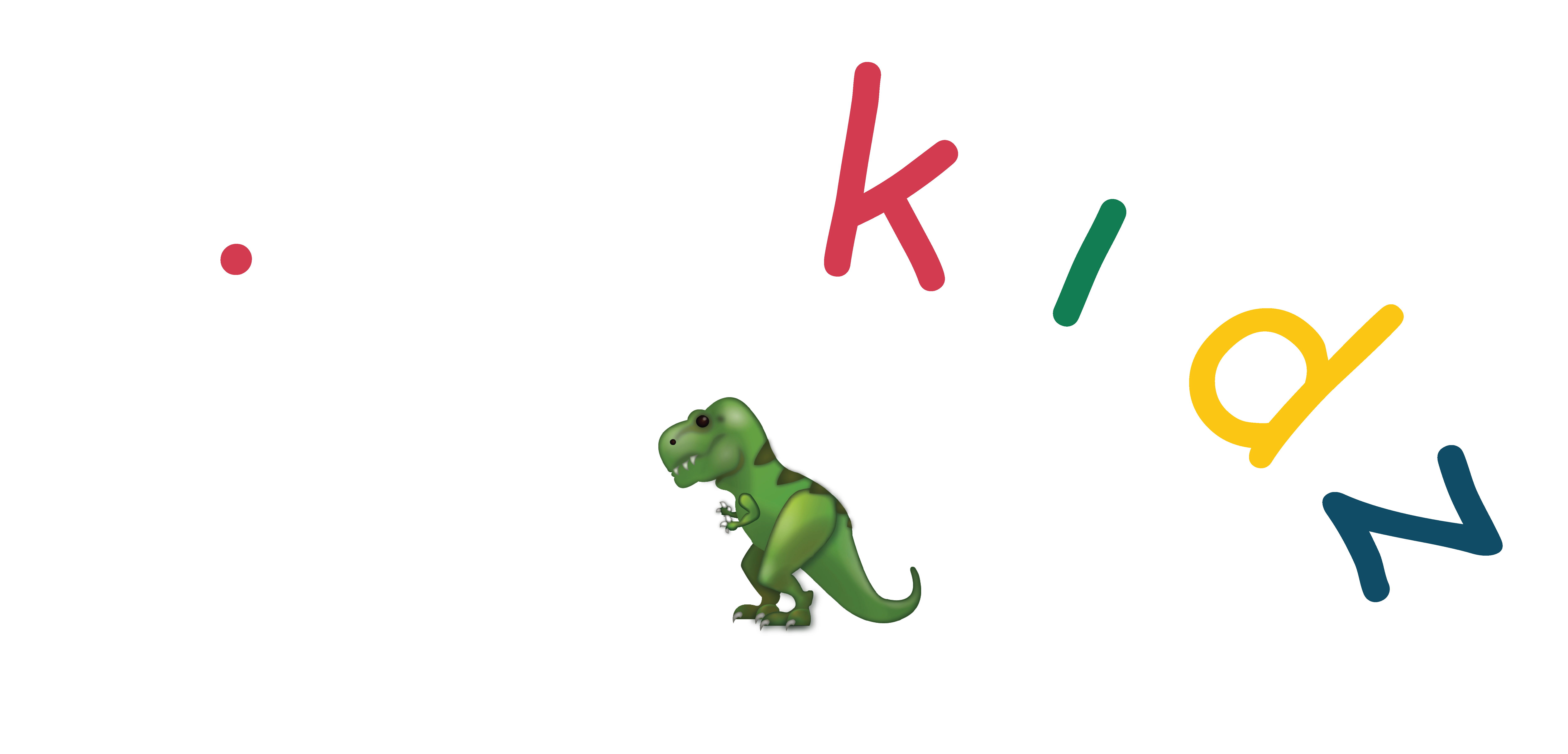 Colorful text spelling 