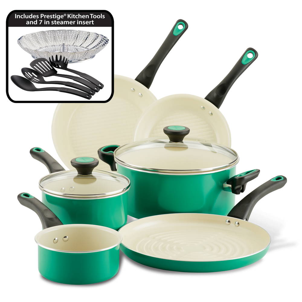 Yatoshi Ceramic Cookware Set (7 Piece) - Non-Stick, PTFE & PFOA Free