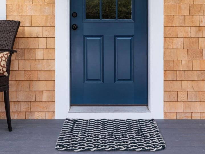 Blue Lake Rules Doormat Entrance Mat Floor Mat Rug Indoor Outdoor Front Door Bathroom Mats Rubber Non Slip
