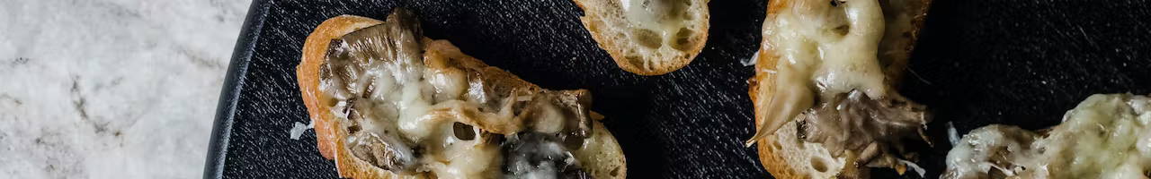 Roasted Mushroom & Gruyere Toasts