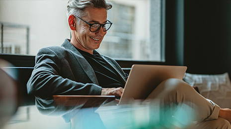 Man at computer