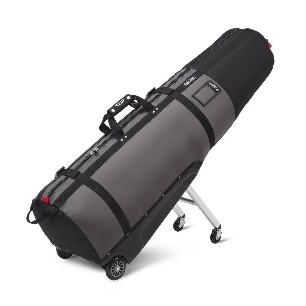 Black and gunmetal Sun Mountain ClubGlider Journey golf travel bag