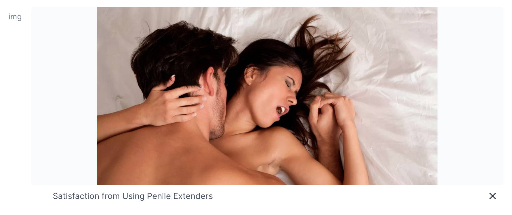 Satisfaction from Using Penile Extenders