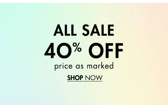 All Sale 40% Off