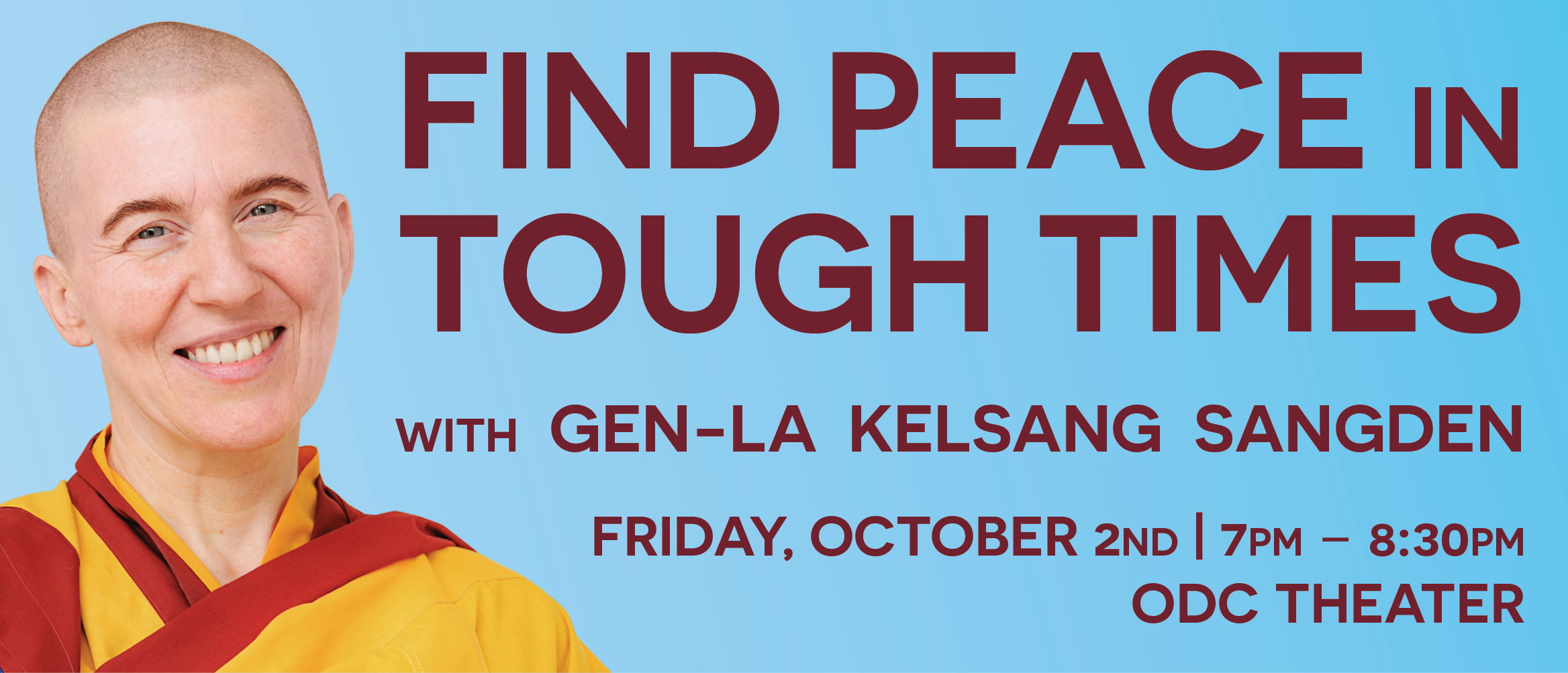 Find peace in tough times